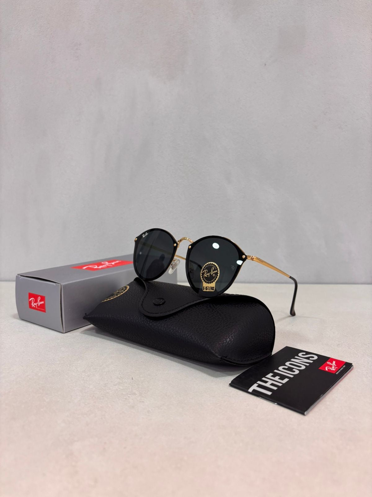 RAYBAN Round Blaze Arista Green-7037