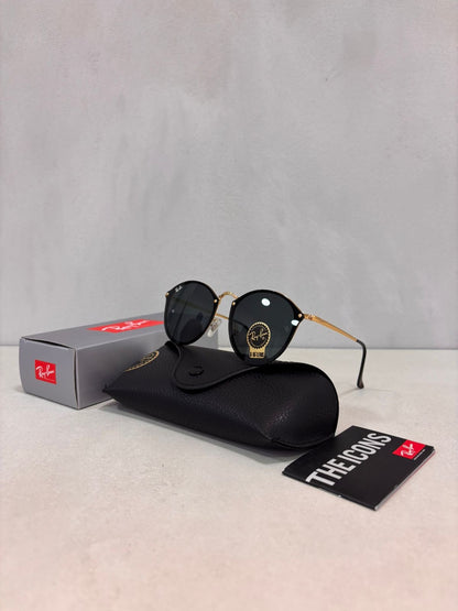 RAYBAN Round Blaze Arista Green-7037