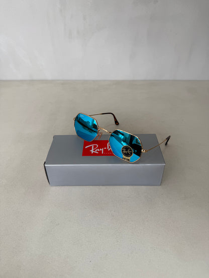 RAYBAN Octagonal Mirror Blue -7031