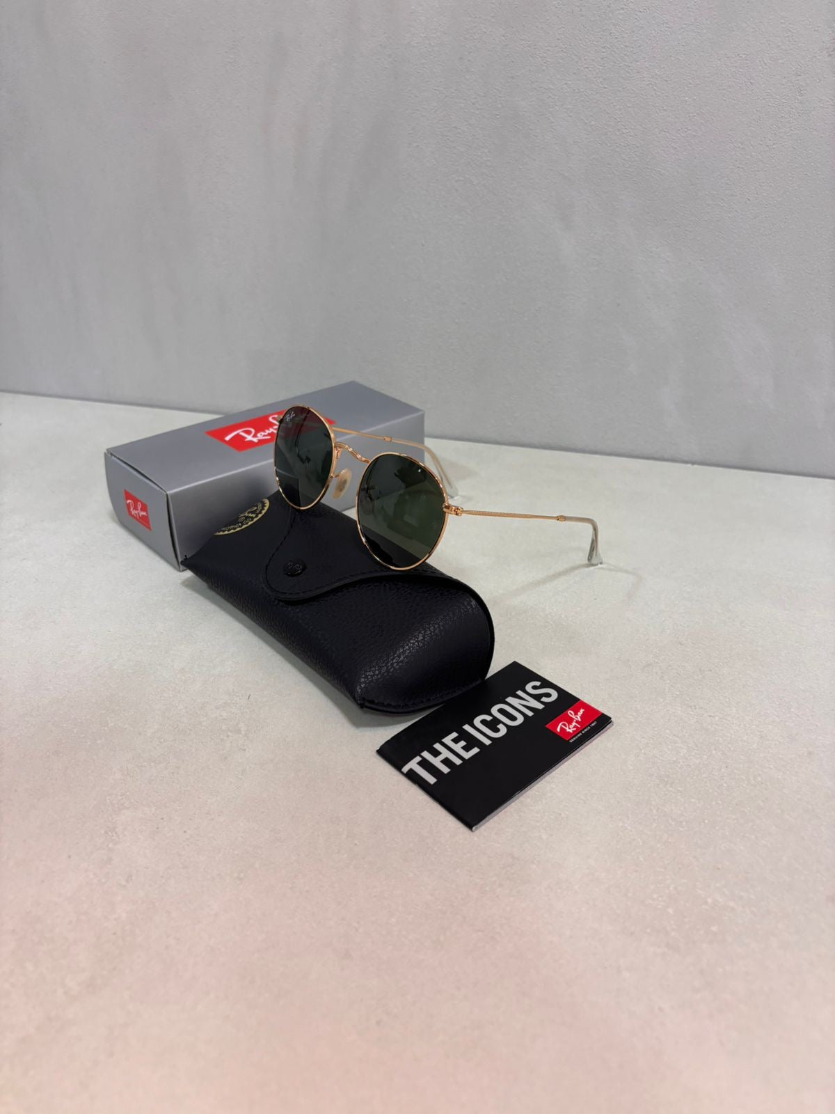 RAYBAN Round Metal Arista Green -7040
