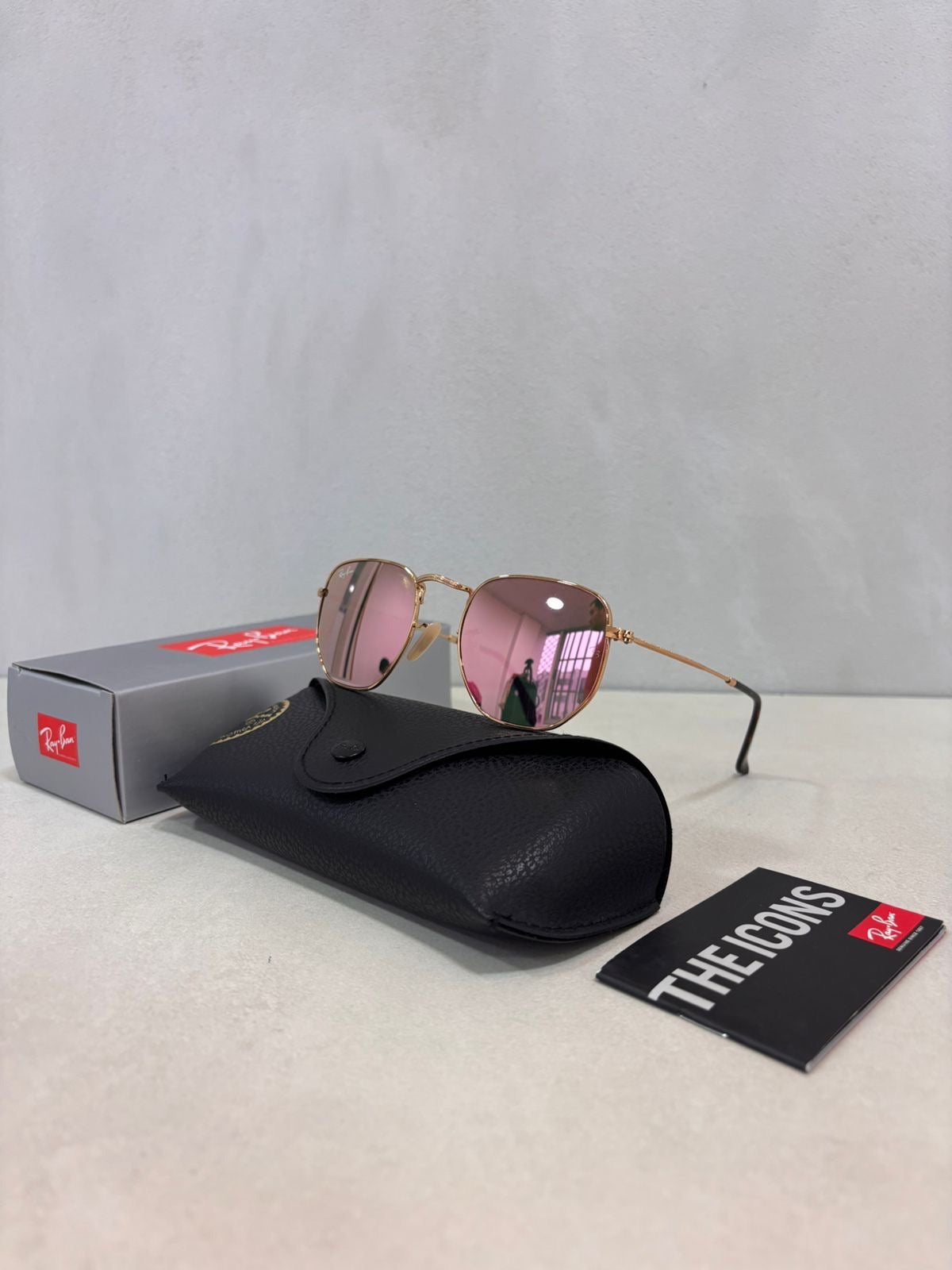 RAYBAN Hexagonal Mirror Pink -7022