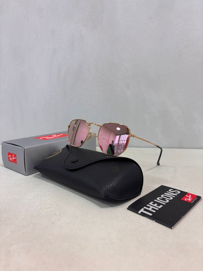 RAYBAN Hexagonal Mirror Pink -7022