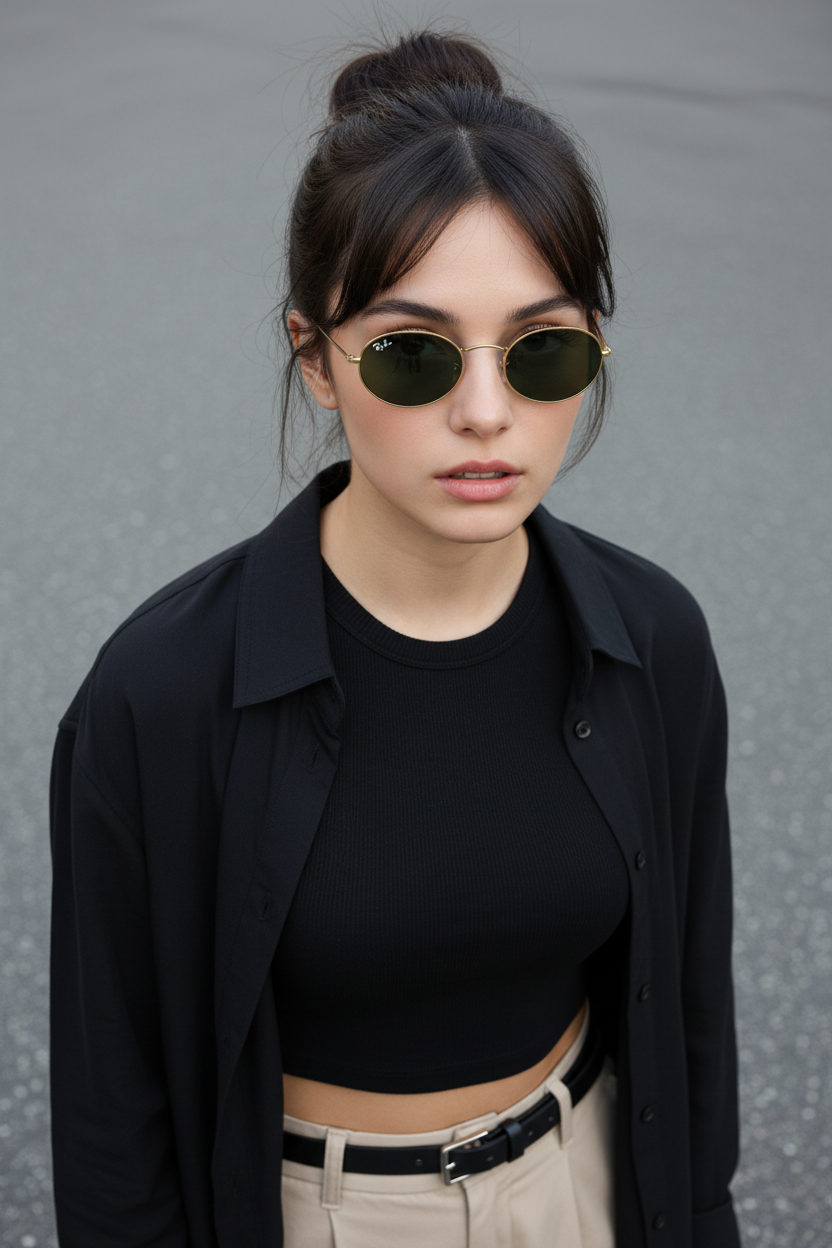 RAYBAN Oval Arista Green -7033