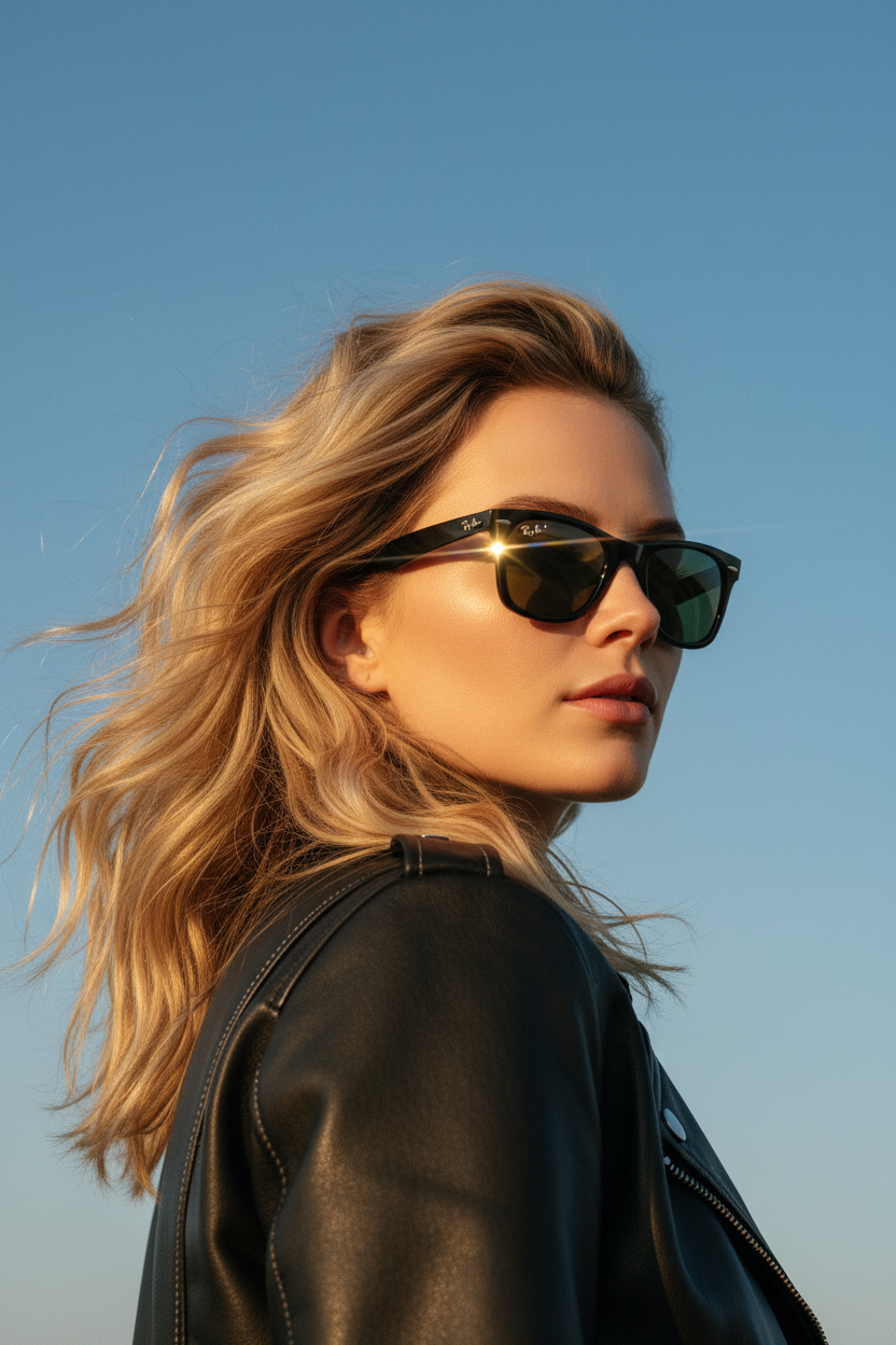 RAYBAN Wayfarer Ease Polarized Green -7043