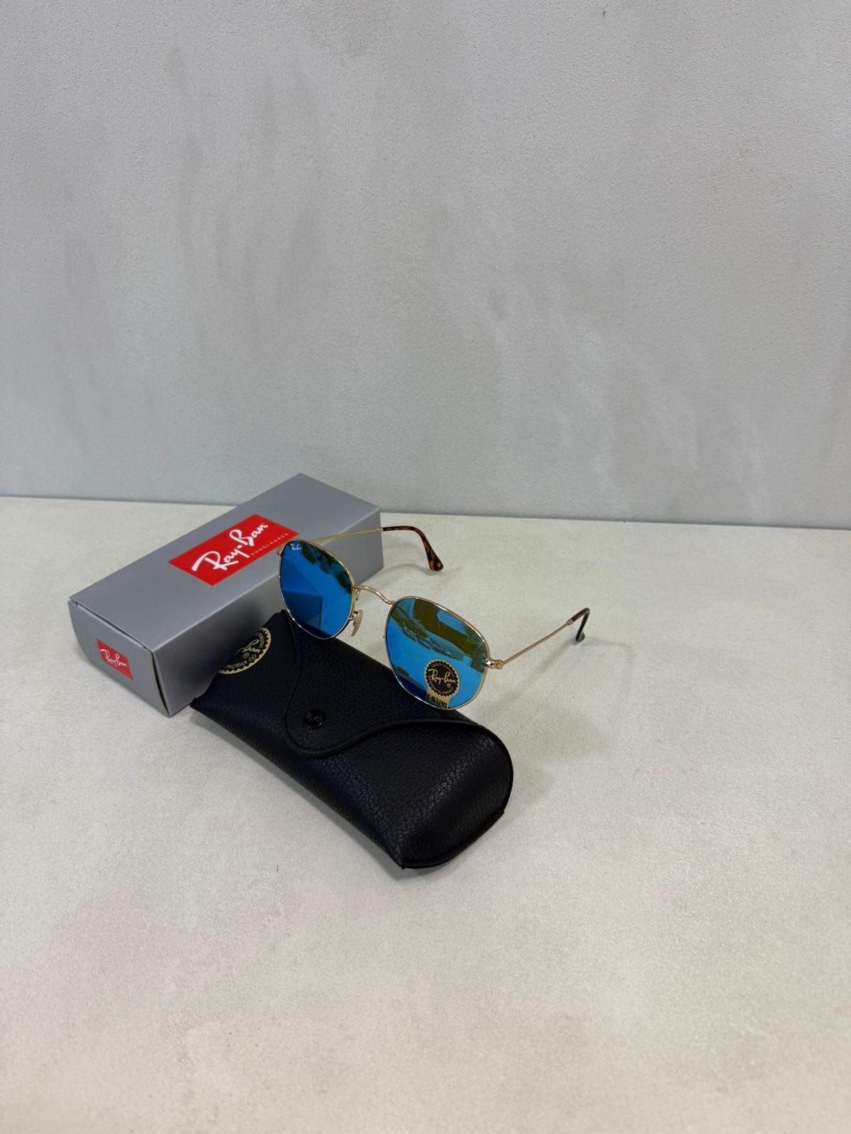 RAYBAN Hexagonal Mirror Blue -7021