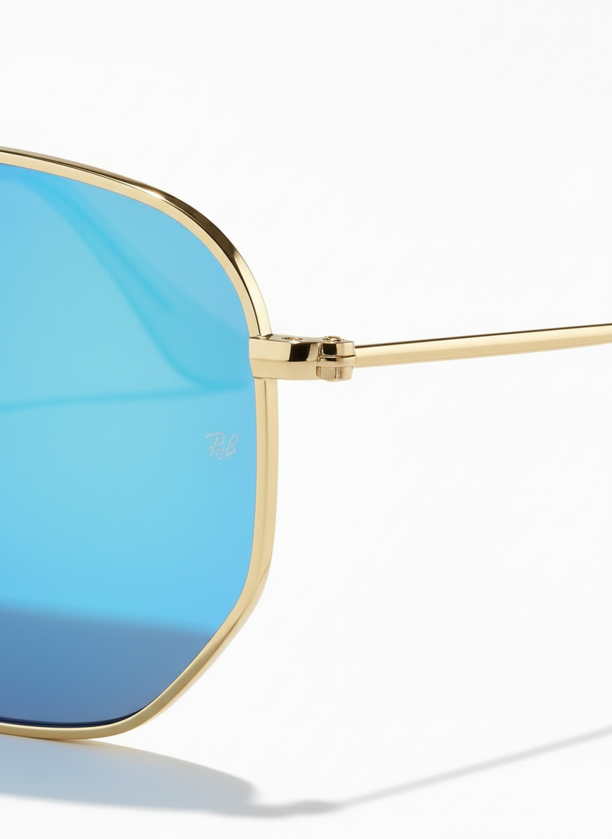 RAYBAN Hexagonal Mirror Blue -7021