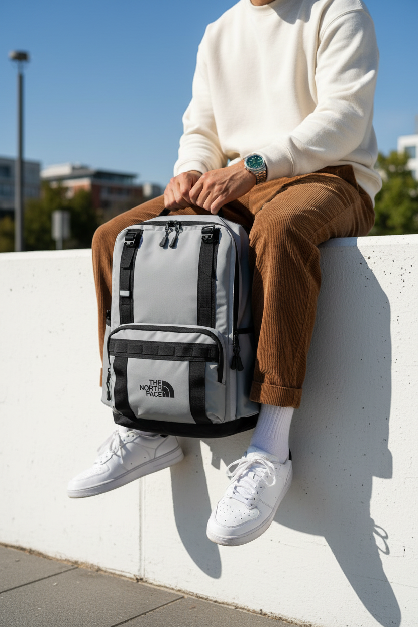 Bolso North Face Gris - 7120
