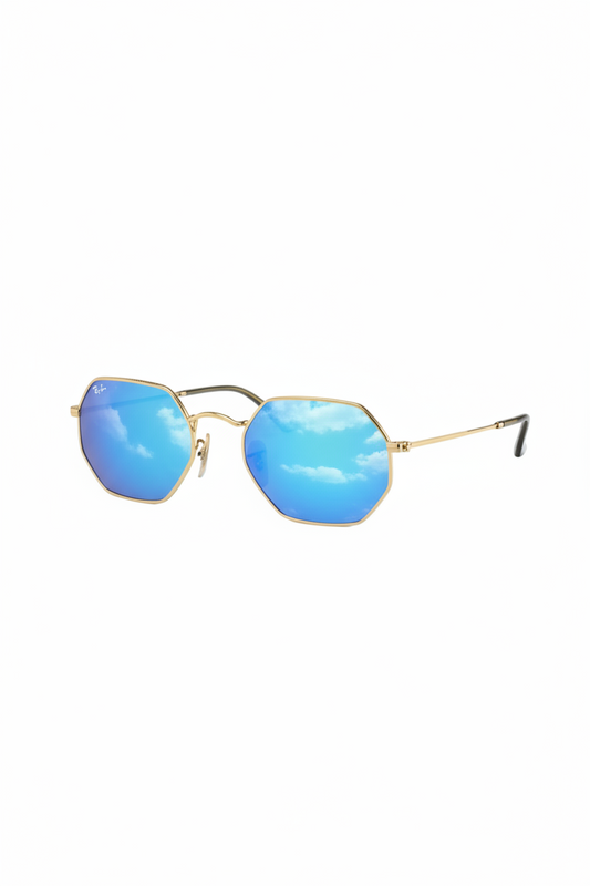 RAYBAN Octagonal Mirror Blue -7031