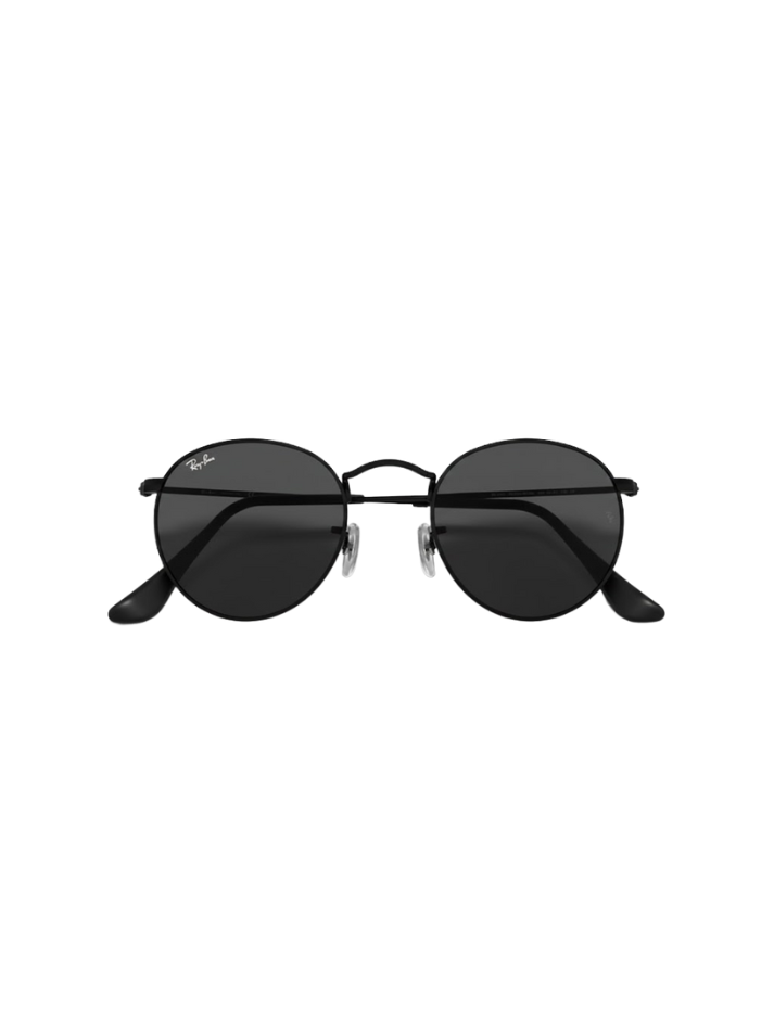 RAYBAN Round Metal Black Grey -7041