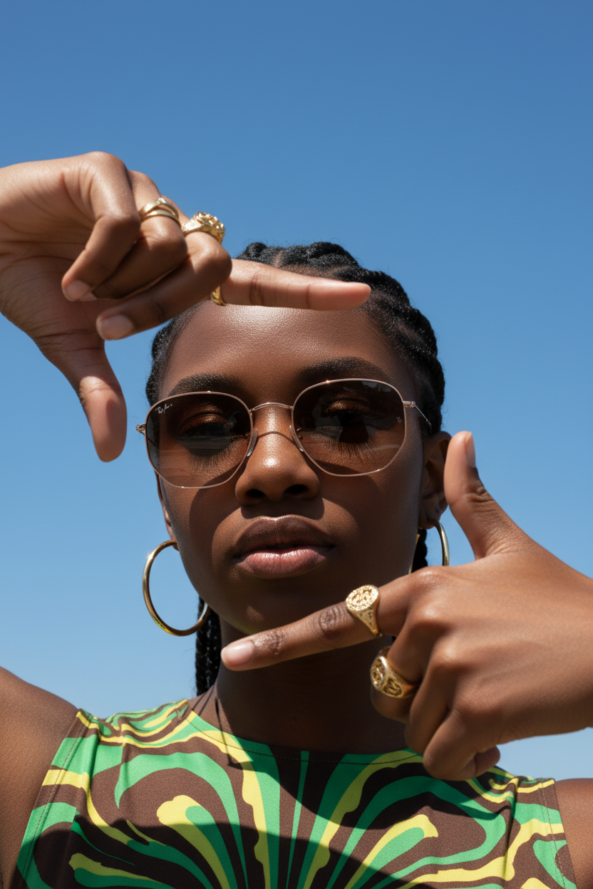 RAYBAN Hexagonal Arista Brown -7017