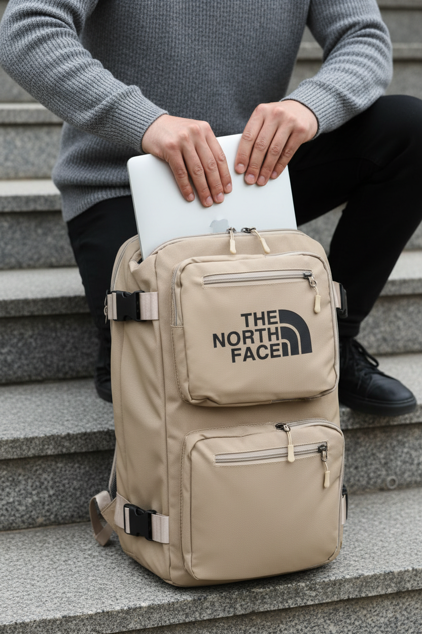 Bolso North Face Khaki Maleta -7170