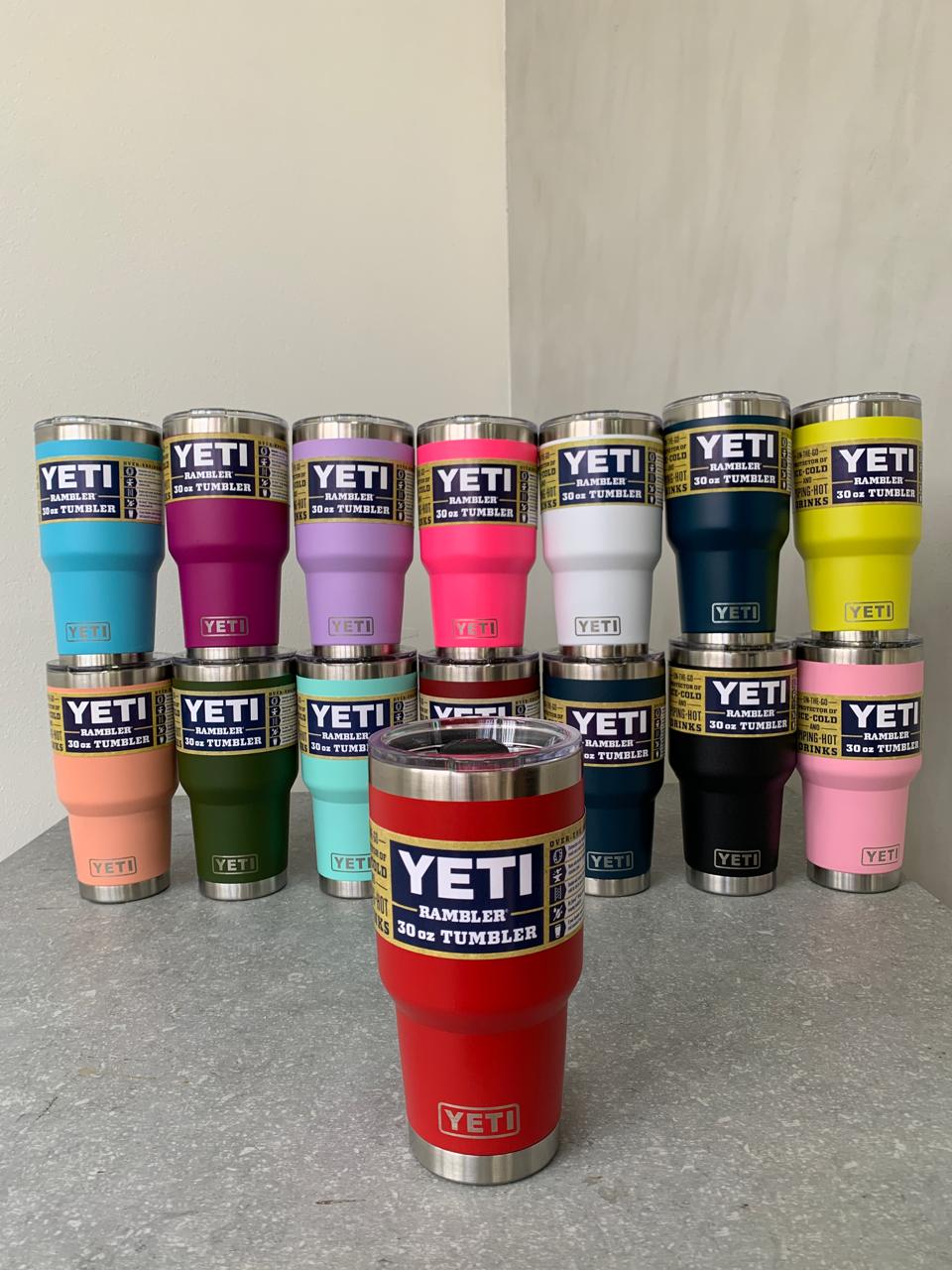 Vaso YETI tumbler de 30 onzas - Rojo -7118