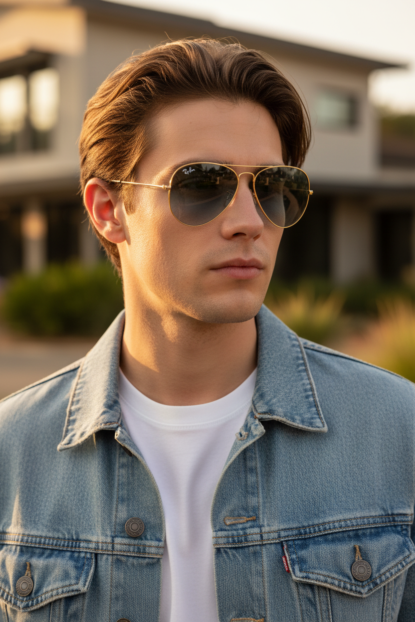 RAYBAN Aviador Arista Blue -7000