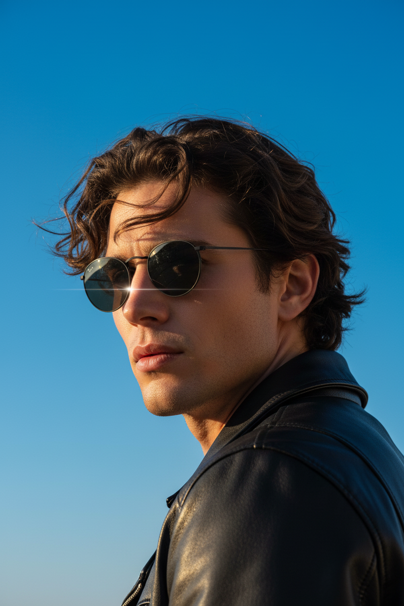RAYBAN Round Metal Black Grey -7041